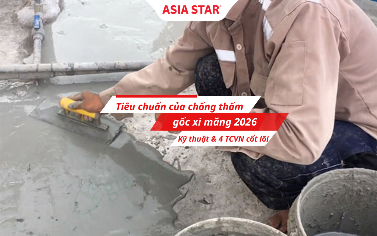 Tiêu chuẩn của chống thấm gốc xi măng 2026