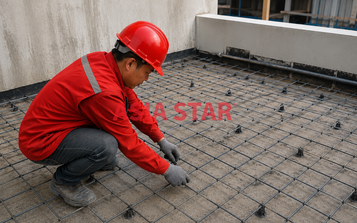  Lắp dựng cốt thép gia cường