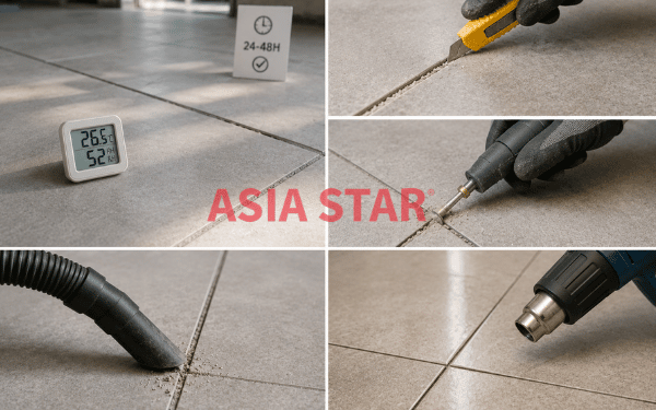 Chuẩn bị và kiểm soát độ ẩm rãnh ron