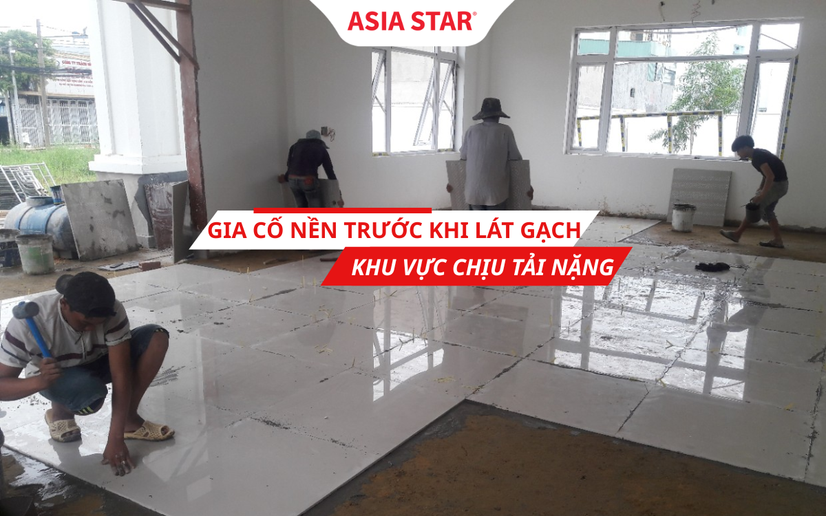 Gia cố nền lát gạch