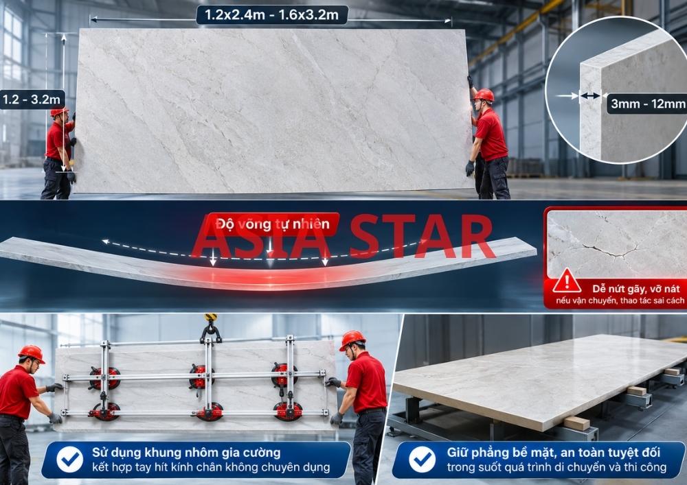 Kích thước lớn và mỏng
