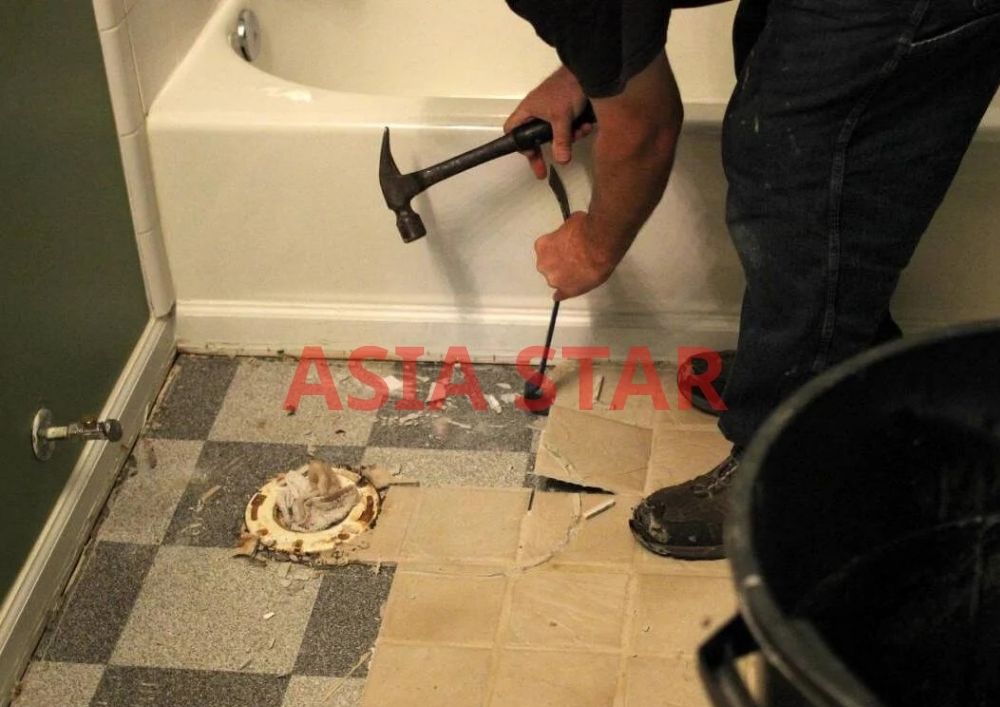 Xử lý vệ sinh lớp nền cũ 