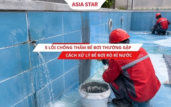 Lỗi chống thấm bể bơi