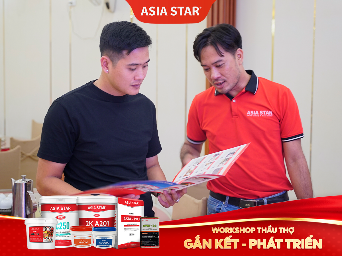 Các giải pháp chống thấm tiêu biểu của Asia Star được giới thiệu chi tiết tại sự kiện.