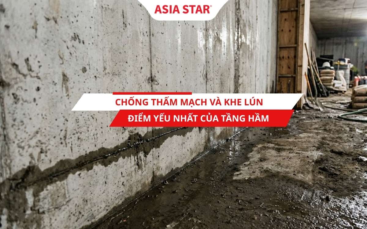 Chống thấm mạch ngừng thi công