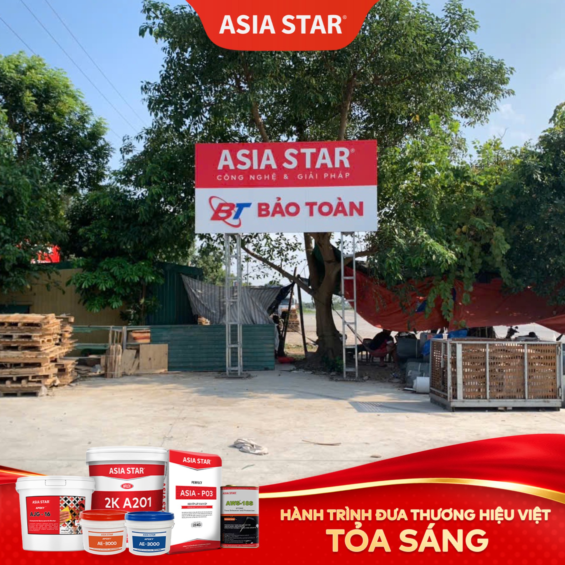 Diện mạo mới chuẩn nhận diện thương hiệu Asia Star tại Hà Tĩnh